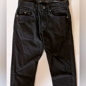 Guess Men's Black Jeans, Size 28 Waist, 32 Length. Slim Tapered. Only worn once!